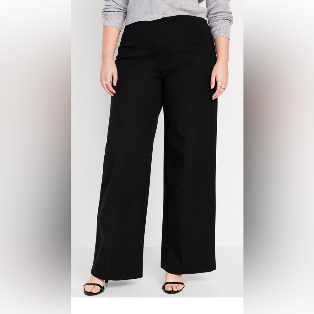 Old Navy Black Wide-Leg Women's Pants - Picture 4 of 5